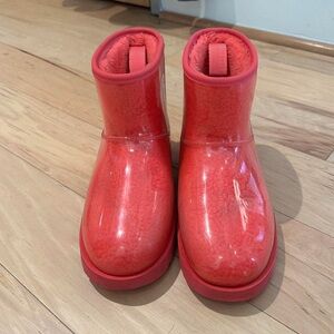 UGG Women's Pink Weatherproof Ankle Boots